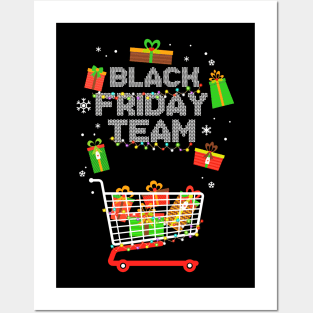 Black Friday Team   Shopping Christmas Posters and Art